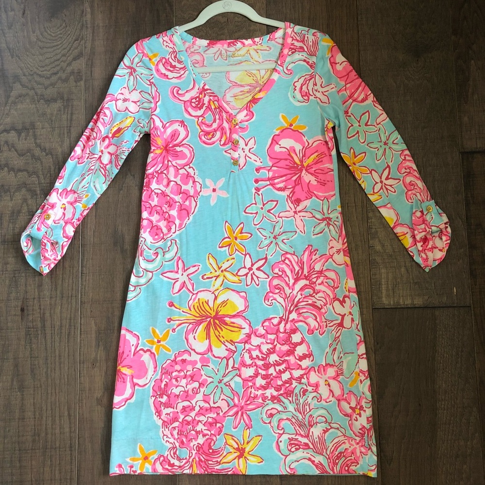 Lilly Pulitzer Palmetto V-Neck T-Shirt Dress